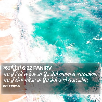 ਕਹਾਉਤਾਂ 6:22 PANIRV Bible Verse Image