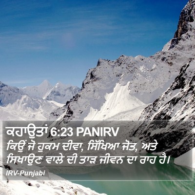 ਕਹਾਉਤਾਂ 6:23 PANIRV Bible Verse Image