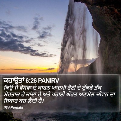 ਕਹਾਉਤਾਂ 6:26 PANIRV Bible Verse Image