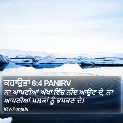 ਕਹਾਉਤਾਂ 6:4 PANIRV Bible Verse Image