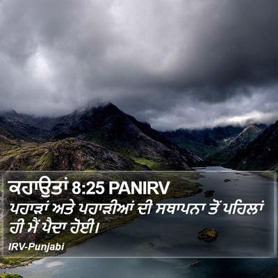 ਕਹਾਉਤਾਂ 8:25 PANIRV Bible Verse Image