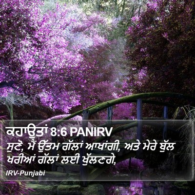 ਕਹਾਉਤਾਂ 8:6 PANIRV Bible Verse Image