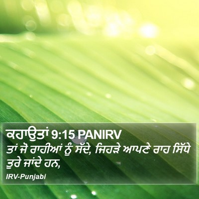 ਕਹਾਉਤਾਂ 9:15 PANIRV Bible Verse Image