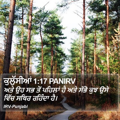 ਕੁਲੁੱਸੀਆਂ 1:17 PANIRV Bible Verse Image