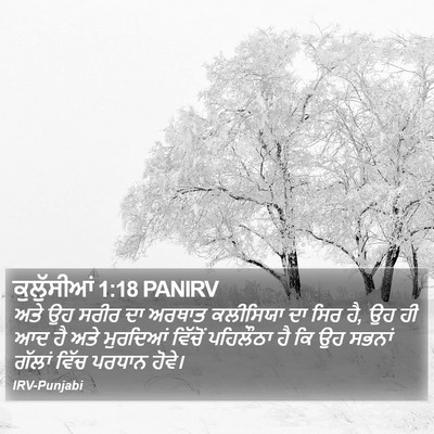 ਕੁਲੁੱਸੀਆਂ 1:18 PANIRV Bible Verse Image