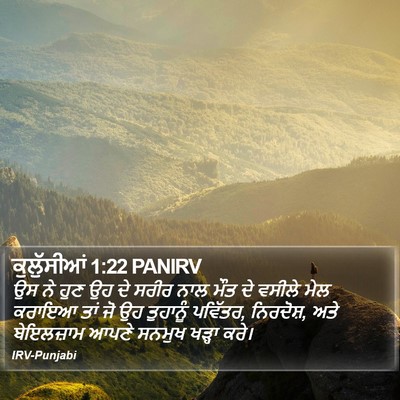 ਕੁਲੁੱਸੀਆਂ 1:22 PANIRV Bible Verse Image