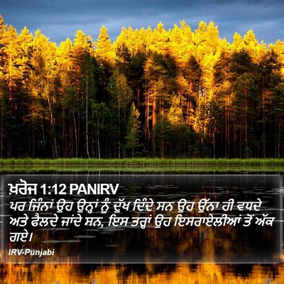 ਖ਼ਰੋਜ 1:12 PANIRV Bible Verse Image
