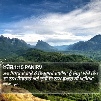 ਖ਼ਰੋਜ 1:15 PANIRV Bible Verse Image