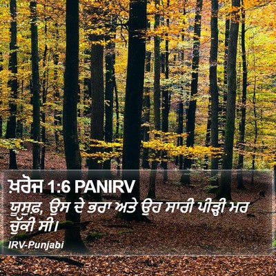 ਖ਼ਰੋਜ 1:6 PANIRV Bible Verse Image