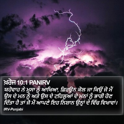 ਖ਼ਰੋਜ 10:1 PANIRV Bible Verse Image