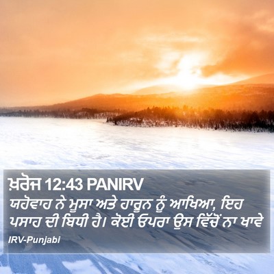 ਖ਼ਰੋਜ 12:43 PANIRV Bible Verse Image