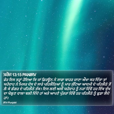 ਖ਼ਰੋਜ 13:15 PANIRV Bible Verse Image