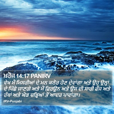 ਖ਼ਰੋਜ 14:17 PANIRV Bible Verse Image