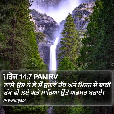 ਖ਼ਰੋਜ 14:7 PANIRV Bible Verse Image
