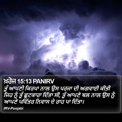 ਖ਼ਰੋਜ 15:13 PANIRV Bible Verse Image