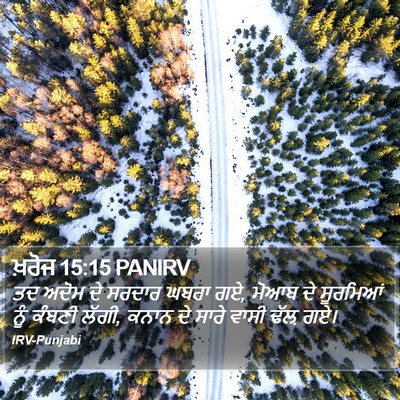 ਖ਼ਰੋਜ 15:15 PANIRV Bible Verse Image