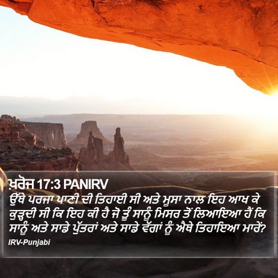 ਖ਼ਰੋਜ 17:3 PANIRV Bible Verse Image