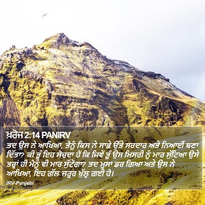 ਖ਼ਰੋਜ 2:14 PANIRV Bible Verse Image