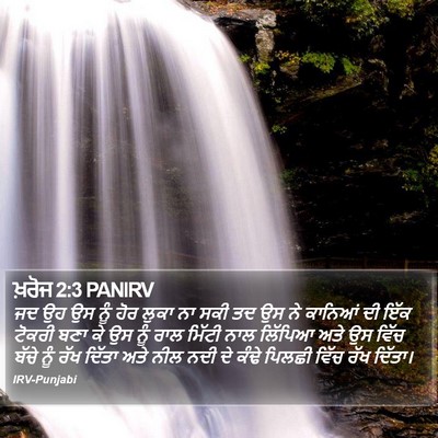 ਖ਼ਰੋਜ 2:3 PANIRV Bible Verse Image