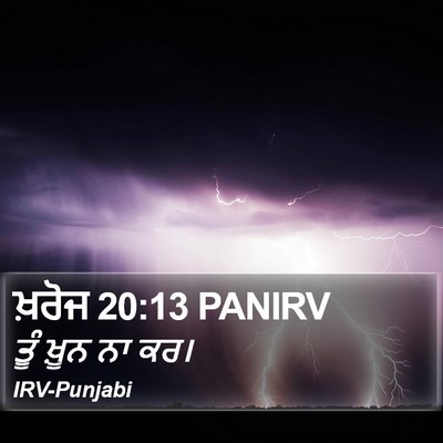 ਖ਼ਰੋਜ 20:13 PANIRV Bible Verse Image