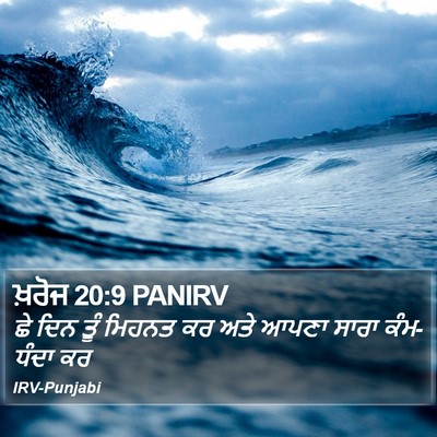 ਖ਼ਰੋਜ 20:9 PANIRV Bible Verse Image