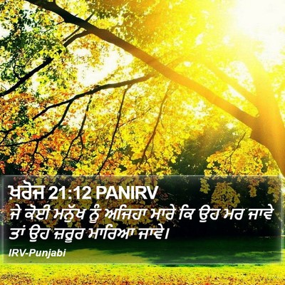 ਖ਼ਰੋਜ 21:12 PANIRV Bible Verse Image