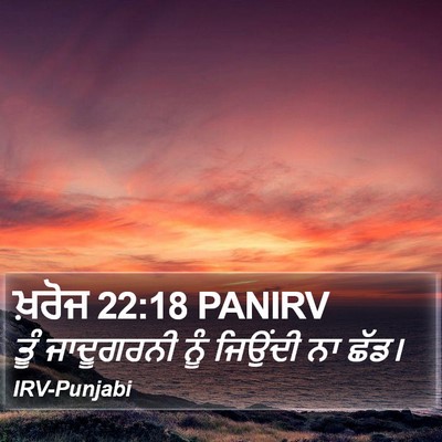 ਖ਼ਰੋਜ 22:18 PANIRV Bible Verse Image