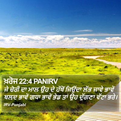 ਖ਼ਰੋਜ 22:4 PANIRV Bible Verse Image