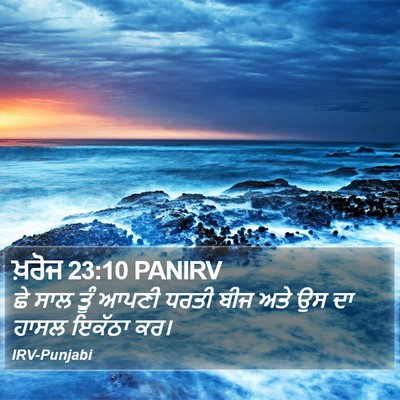 ਖ਼ਰੋਜ 23:10 PANIRV Bible Verse Image