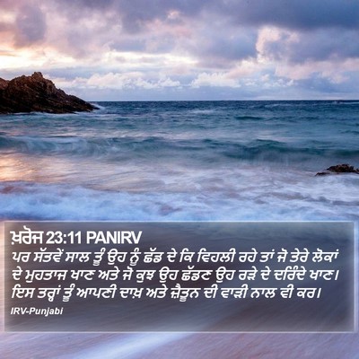 ਖ਼ਰੋਜ 23:11 PANIRV Bible Verse Image
