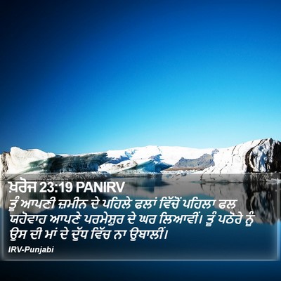 ਖ਼ਰੋਜ 23:19 PANIRV Bible Verse Image