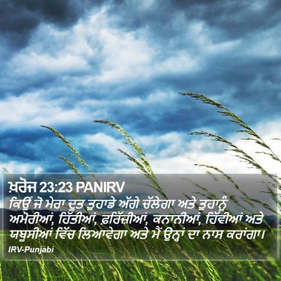 ਖ਼ਰੋਜ 23:23 PANIRV Bible Verse Image