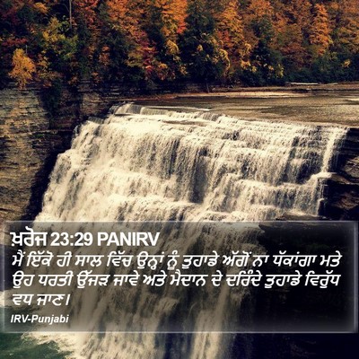 ਖ਼ਰੋਜ 23:29 PANIRV Bible Verse Image
