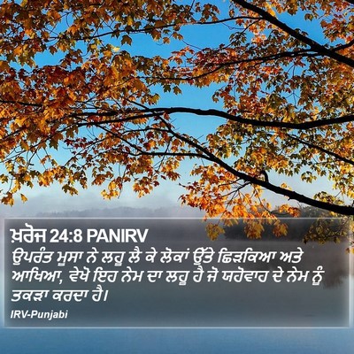 ਖ਼ਰੋਜ 24:8 PANIRV Bible Verse Image