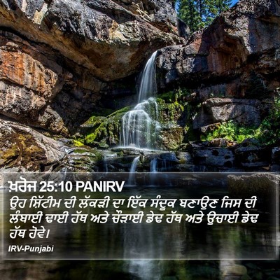 ਖ਼ਰੋਜ 25:10 PANIRV Bible Verse Image
