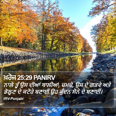 ਖ਼ਰੋਜ 25:29 PANIRV Bible Verse Image