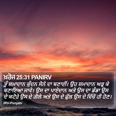 ਖ਼ਰੋਜ 25:31 PANIRV Bible Verse Image