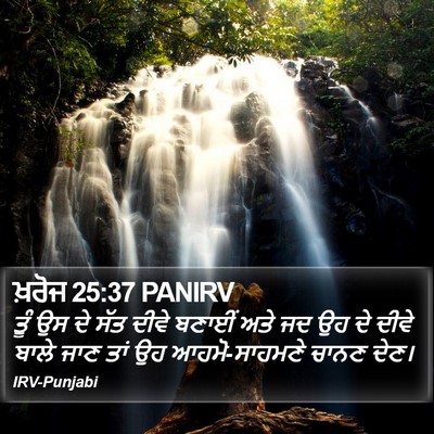 ਖ਼ਰੋਜ 25:37 PANIRV Bible Verse Image