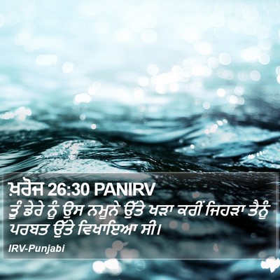 ਖ਼ਰੋਜ 26:30 PANIRV Bible Verse Image