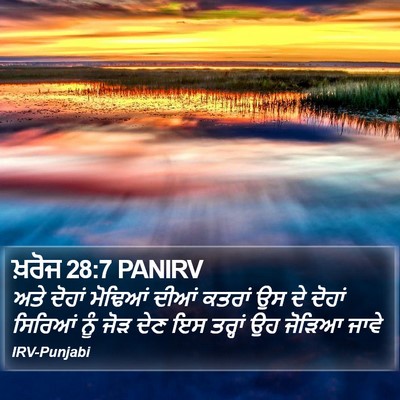ਖ਼ਰੋਜ 28:7 PANIRV Bible Verse Image