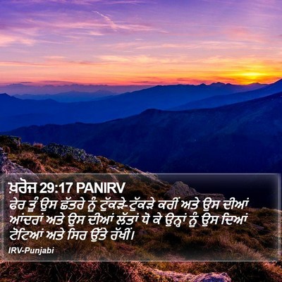 ਖ਼ਰੋਜ 29:17 PANIRV Bible Verse Image