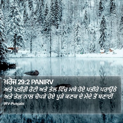 ਖ਼ਰੋਜ 29:2 PANIRV Bible Verse Image