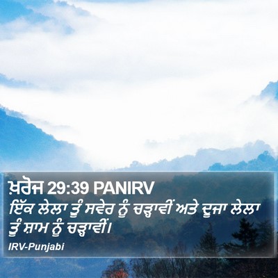ਖ਼ਰੋਜ 29:39 PANIRV Bible Verse Image
