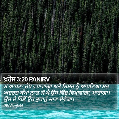 ਖ਼ਰੋਜ 3:20 PANIRV Bible Verse Image