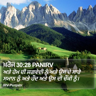 ਖ਼ਰੋਜ 30:28 PANIRV Bible Verse Image