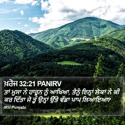 ਖ਼ਰੋਜ 32:21 PANIRV Bible Verse Image