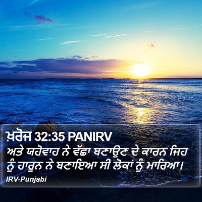ਖ਼ਰੋਜ 32:35 PANIRV Bible Verse Image