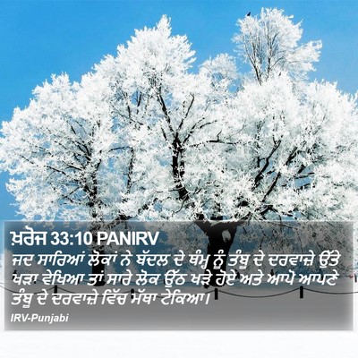 ਖ਼ਰੋਜ 33:10 PANIRV Bible Verse Image