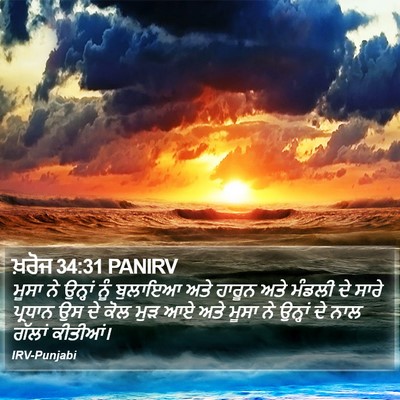 ਖ਼ਰੋਜ 34:31 PANIRV Bible Verse Image
