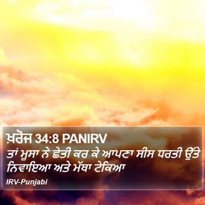 ਖ਼ਰੋਜ 34:8 PANIRV Bible Verse Image